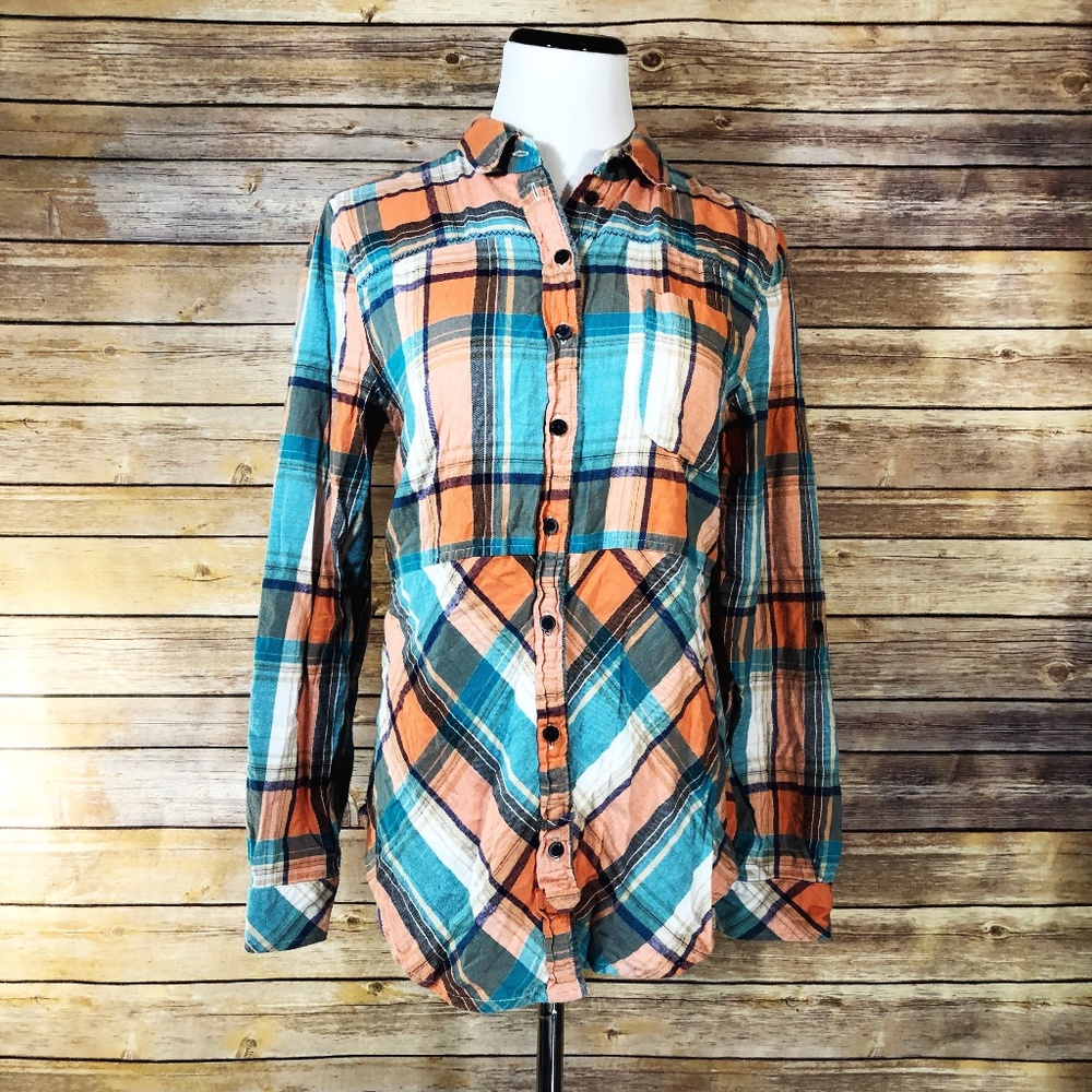 Anthropologie Holding Horses Seamed Plaid Tunic